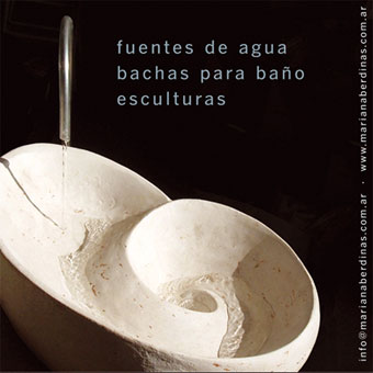 bacha de baño resina o cemento Mariana Berdiñas